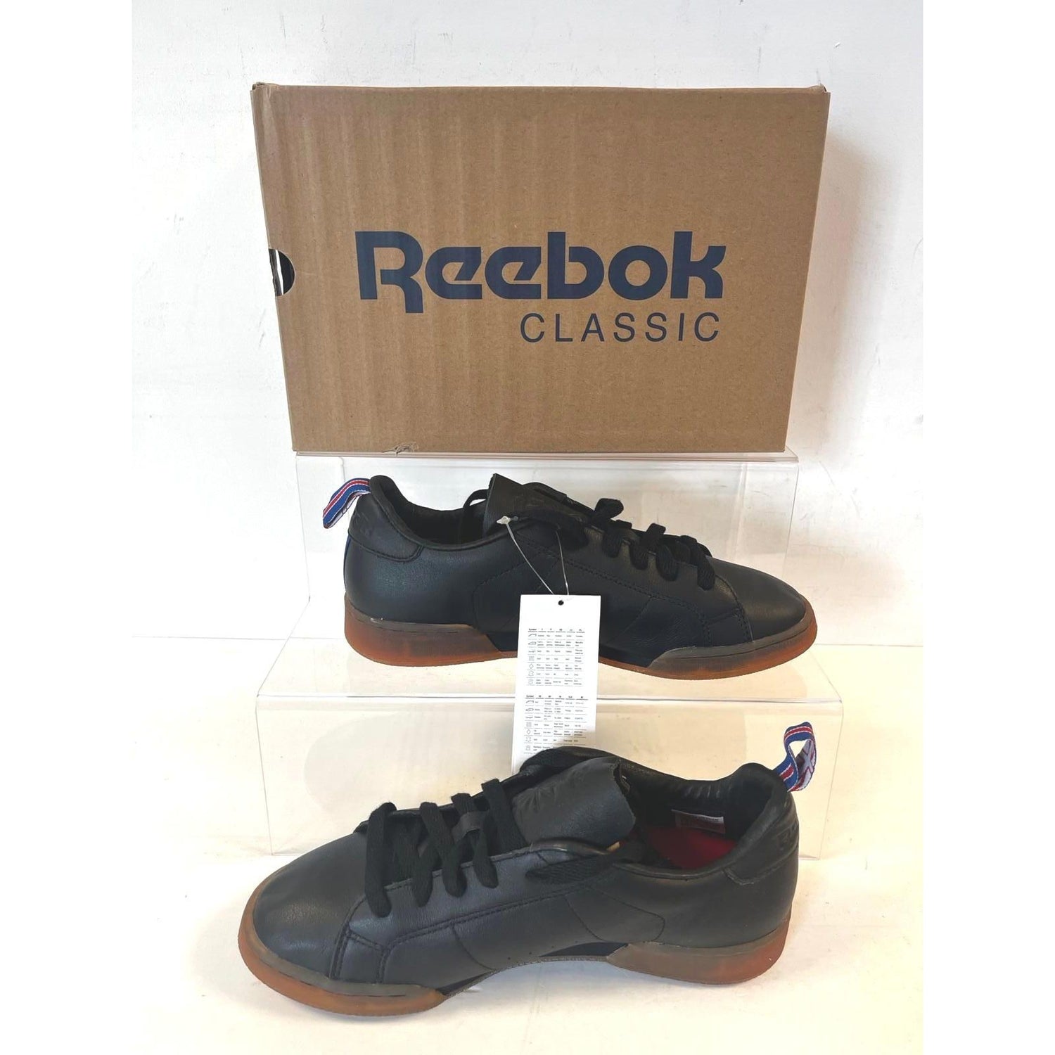 Reebok NPC Gum Black Womens Trainers UK Size 4.5
