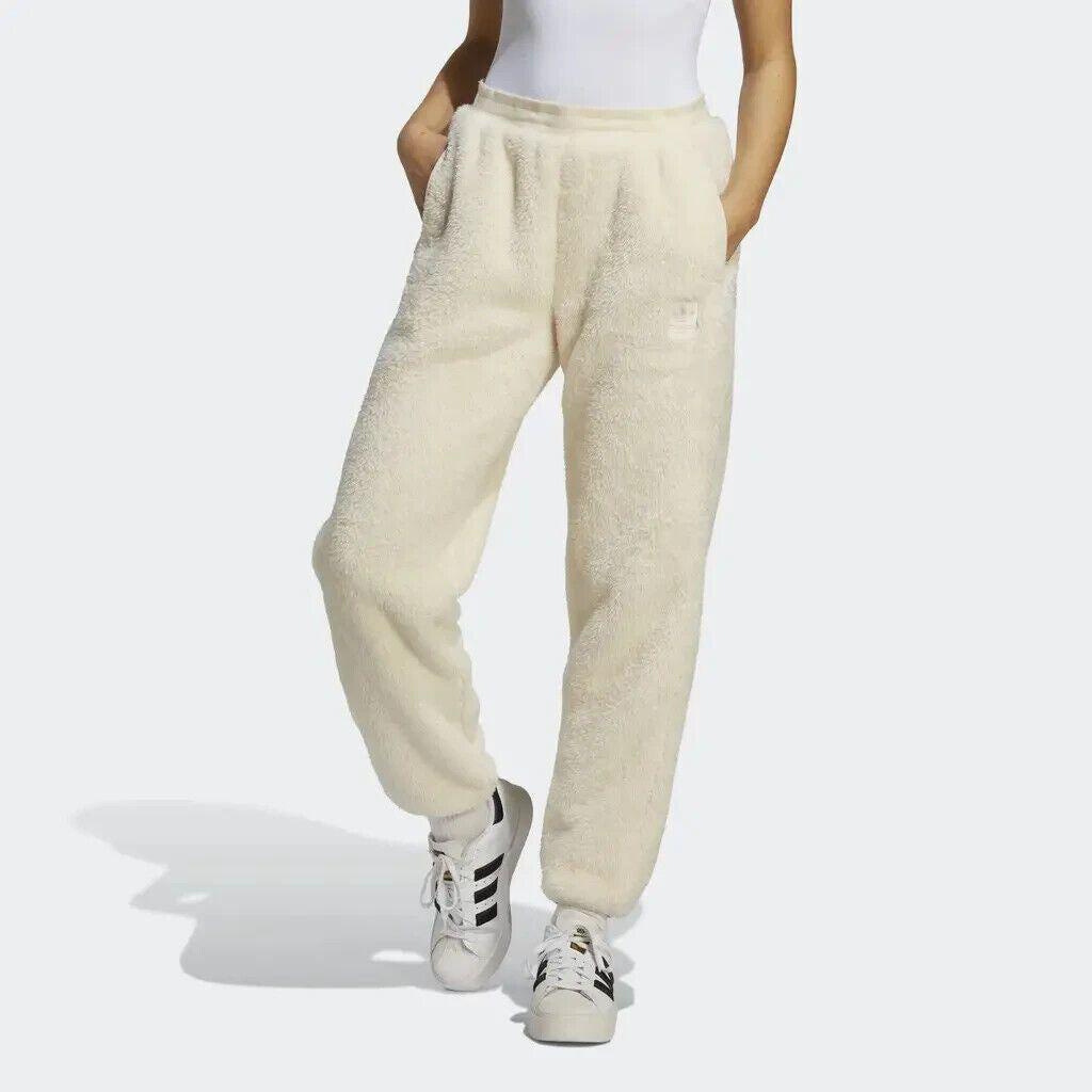 Adidas Originals Womens Cosy Teddy Fleece jog pants track bottoms RRP £55