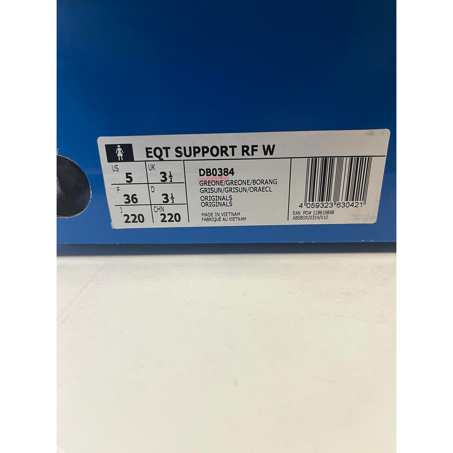 Adidas Originals Womens EQT Support Running Trainers RRP £110 Size 3.5