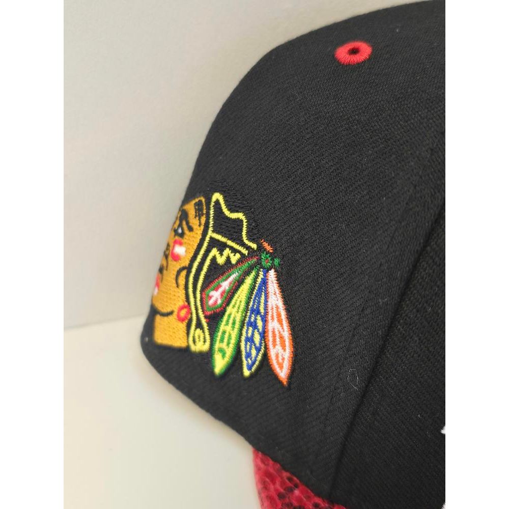 Official HNL '47 Brand Chicago Blackhawks Team Snapback Cap RRP £30