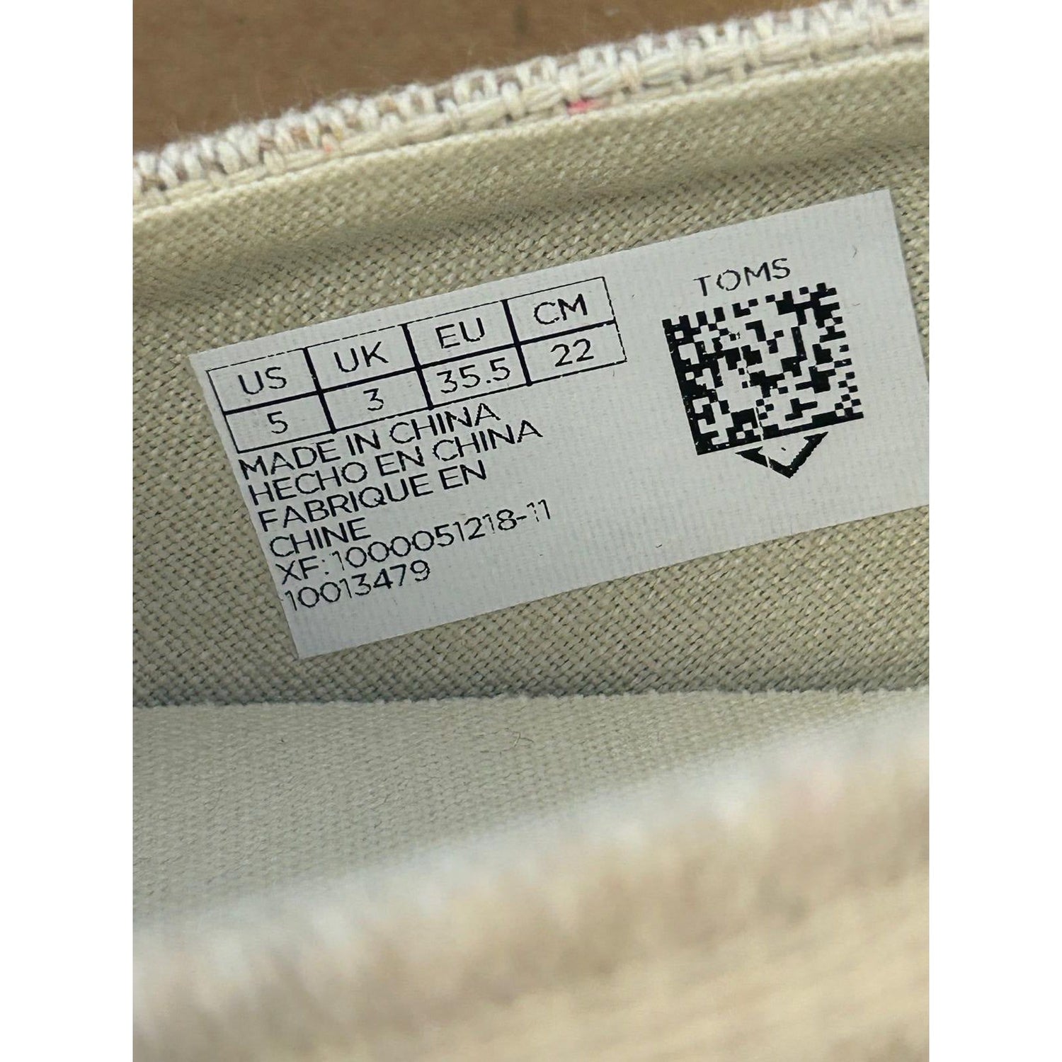 Toms Womens Classic Slip on Canvas Pumps RRP £40 UK 3