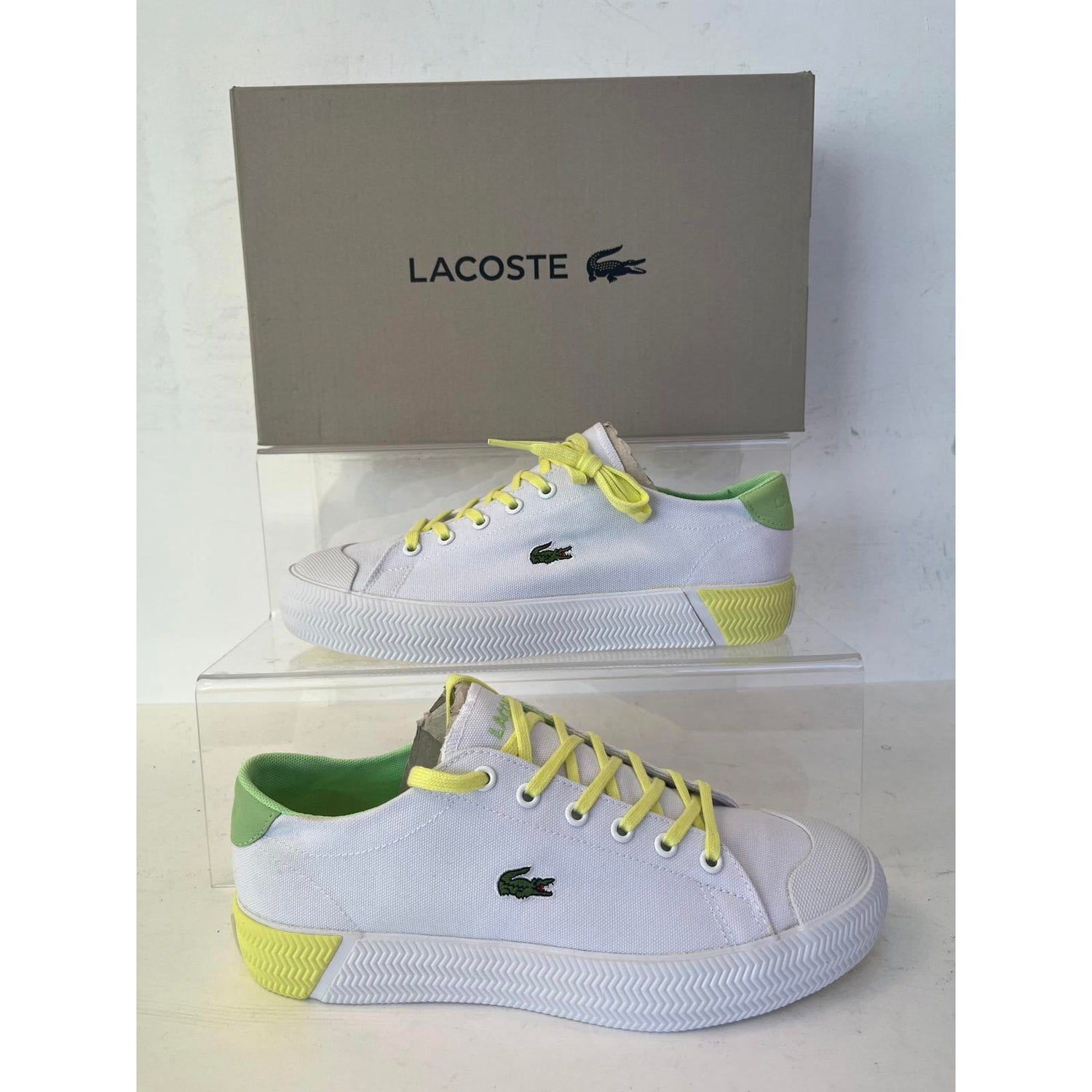 Lacoste Womens Gripshot Casual Canvas Pumps Lifestyle Trainers RRP £75 Size 5