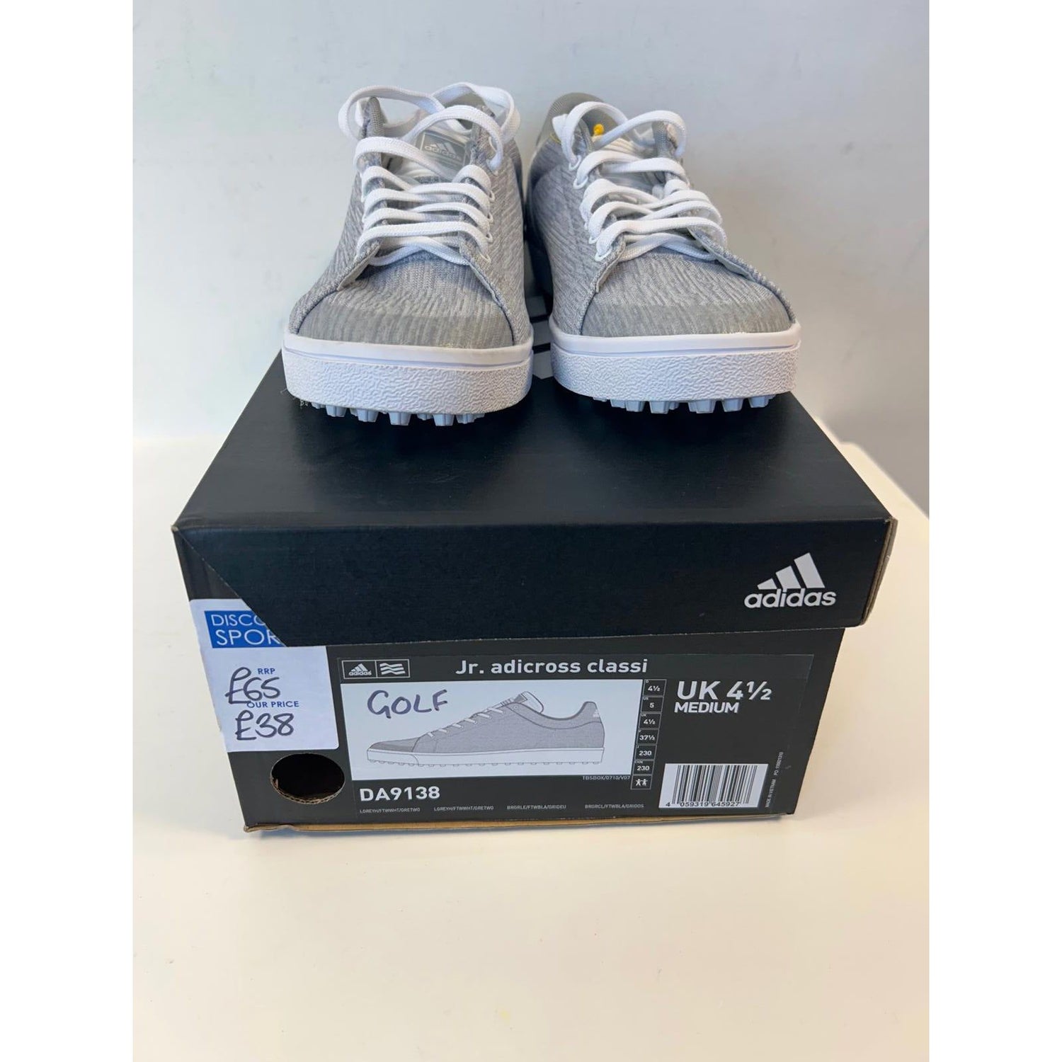 Adidas Adicross Womens/Junior Grey Golf Shoes UK 4.5