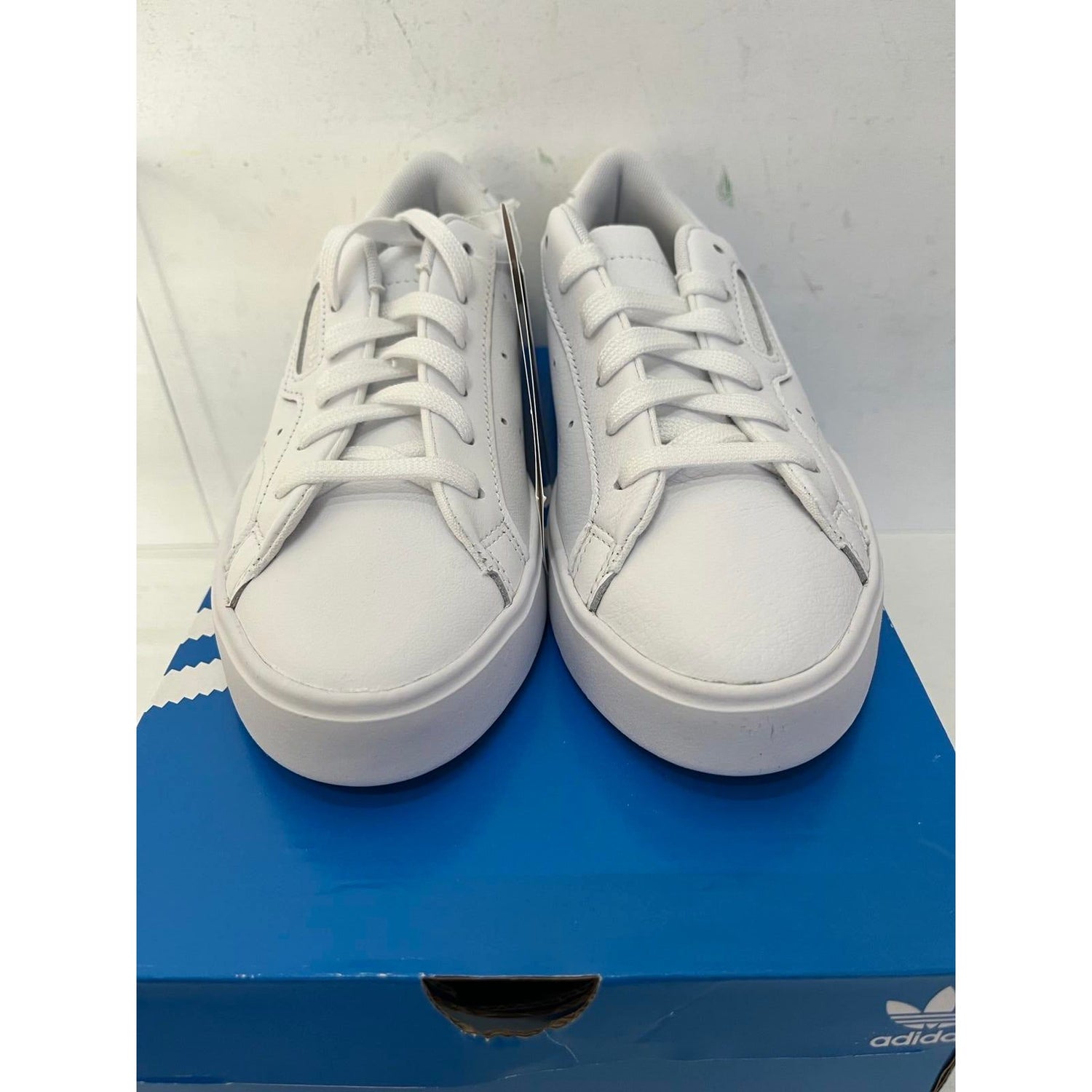 Adidas Originals Womens Sleek Leather Casual Trainers UK 3.5 RRP £85